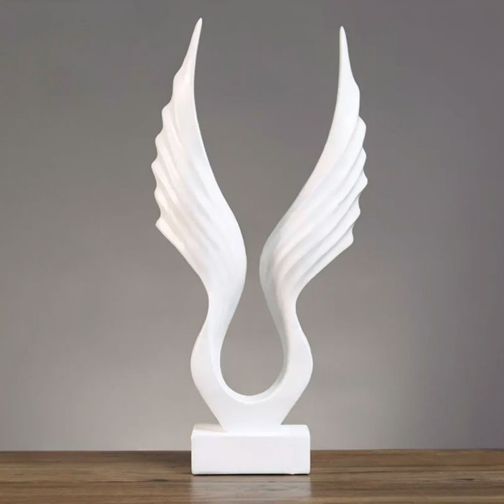 Resin Art Ideas - Creative Angel Wings Ornament Gold White