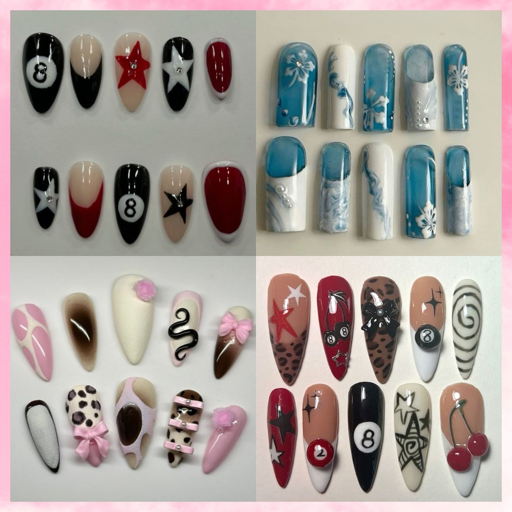 10PCS Handmade Manicure Armor  - Resin Art Set 评论和价格
