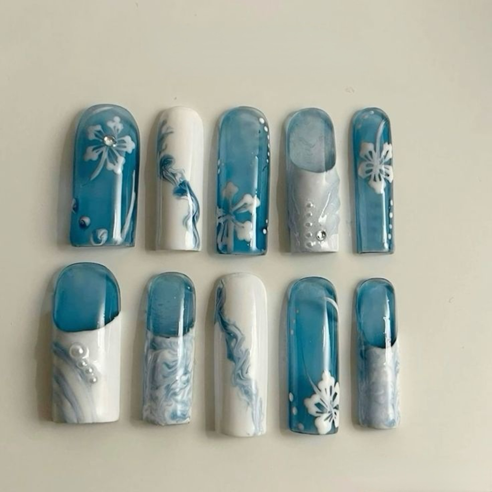 10PCS Handmade Manicure Armor  - Resin Art Set 评论和价格