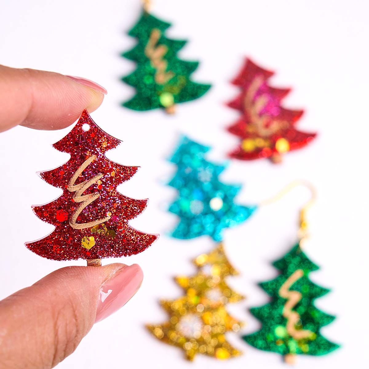 3D Christmas Tree Pendant Sili - Resin Art Mold 评论和价格