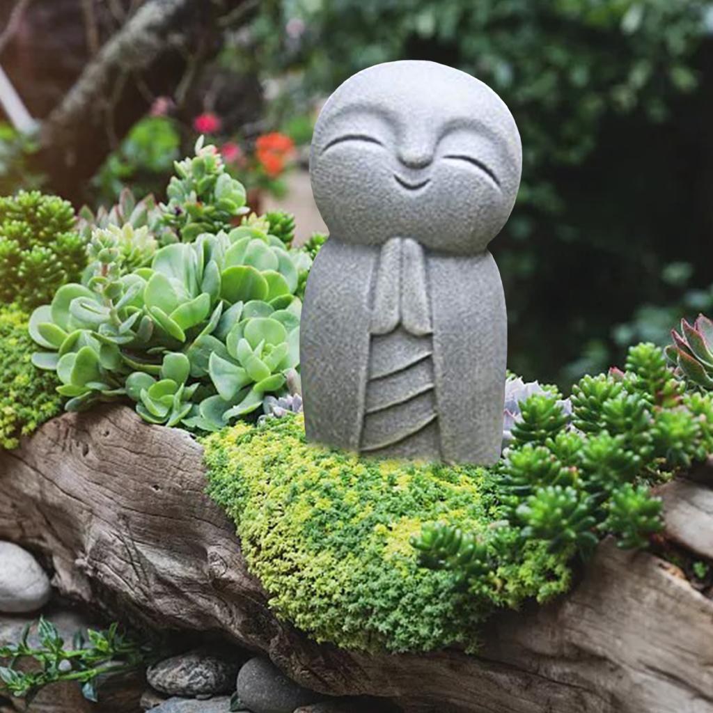Jizo Monks Praying Statue Resi - Resin Art Baby Memories 评论和价格