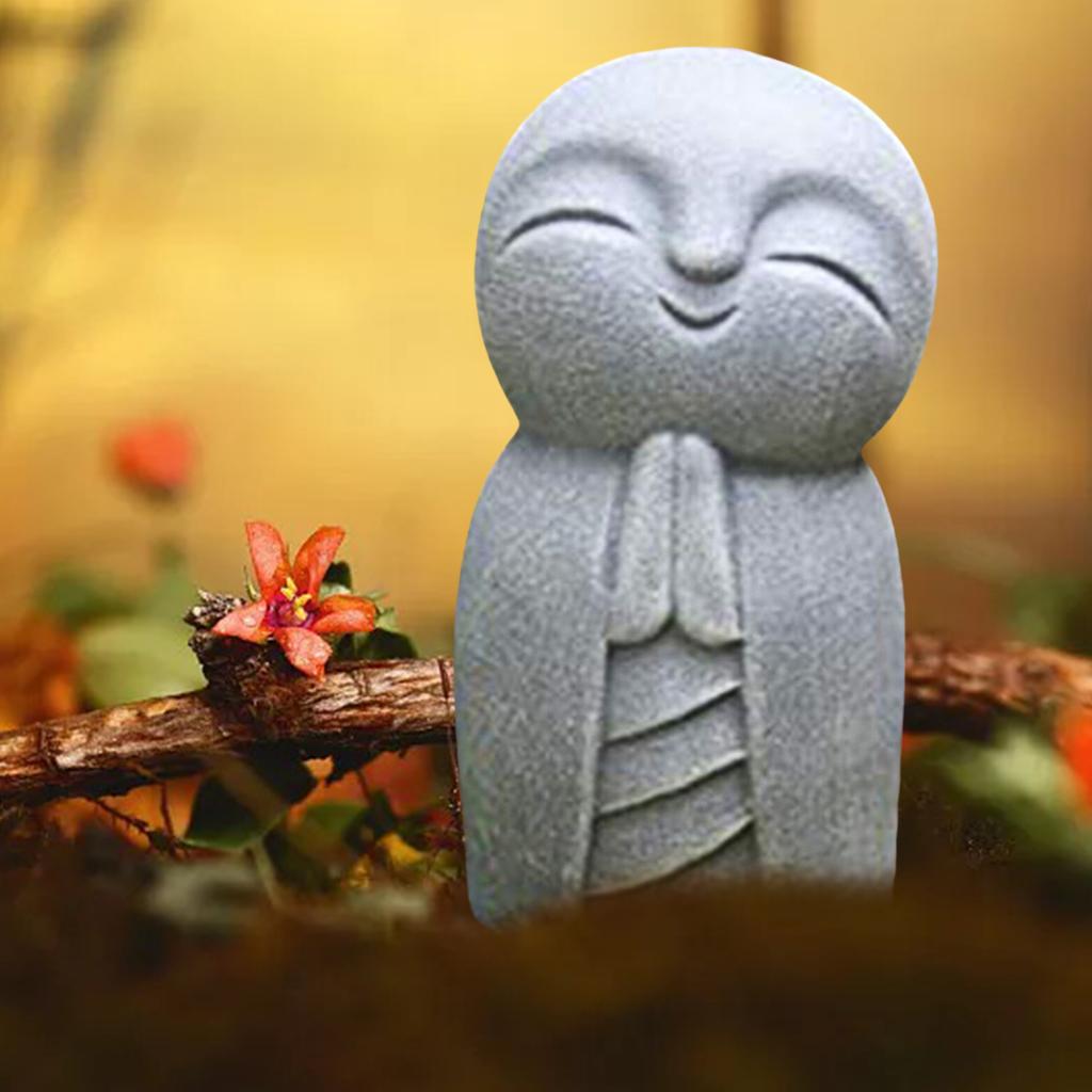Jizo Monks Praying Statue Resi - Resin Art Baby Memories 评论和价格