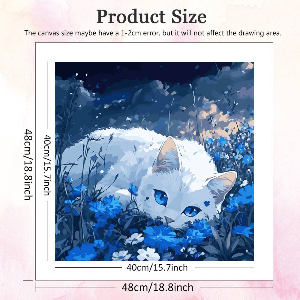 DIY Painting By Numbers Cat An - Resin Art On Canvas 评论和价格