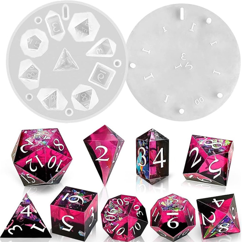 DIY DND Sharp Edge Dice Silico - Resin Art Mold 评论和价格