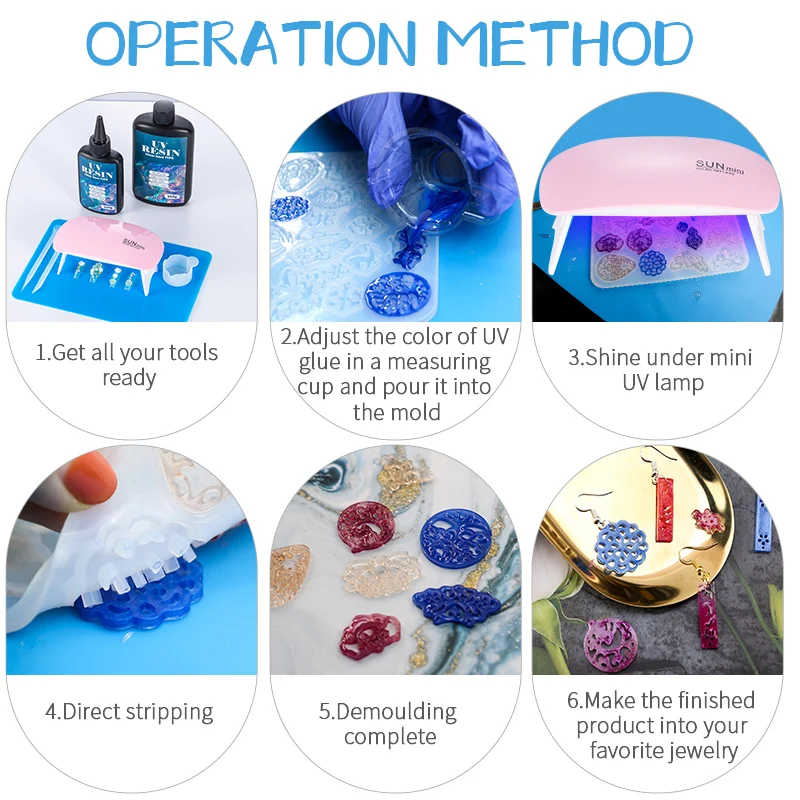 Hard UV Resin Glue Kit Fast Cu - Resin Art And Jewelry 评论和价格