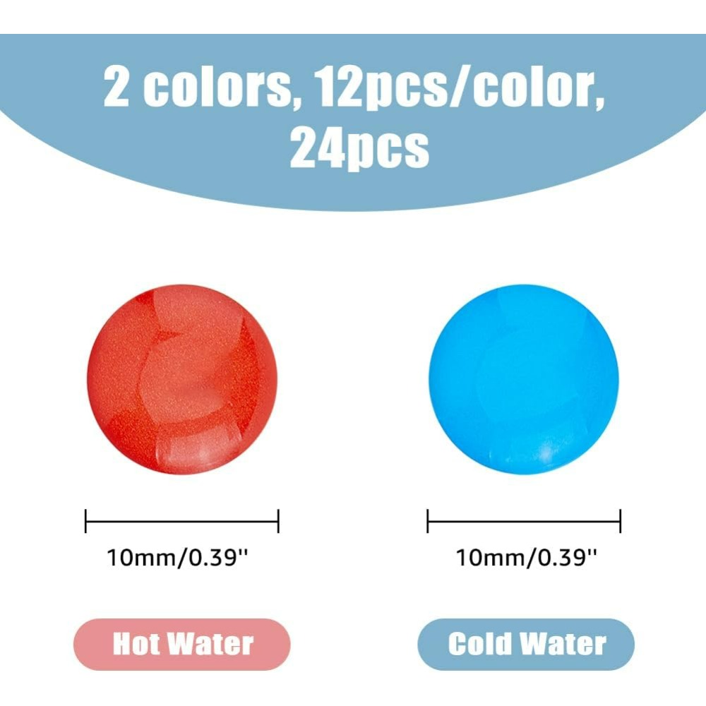 24Pcs 2 Colors Hot and Cold Wa - Resin Art Set 评论和价格