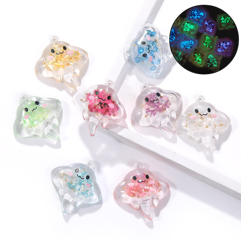 10Pcs Luminous Manta Rays Resi - Resin Art Acrylic 评论和价格
