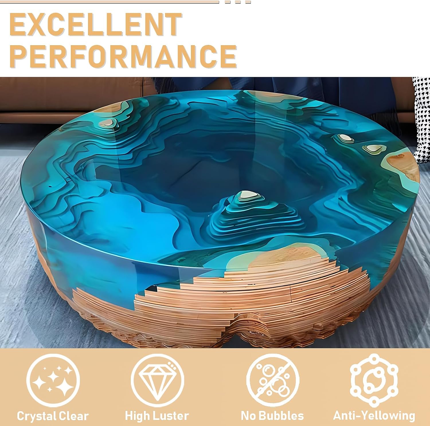 17.6oz/33.8oz AB Resin Epoxy G - Resin Art And Jewelry 评论和价格