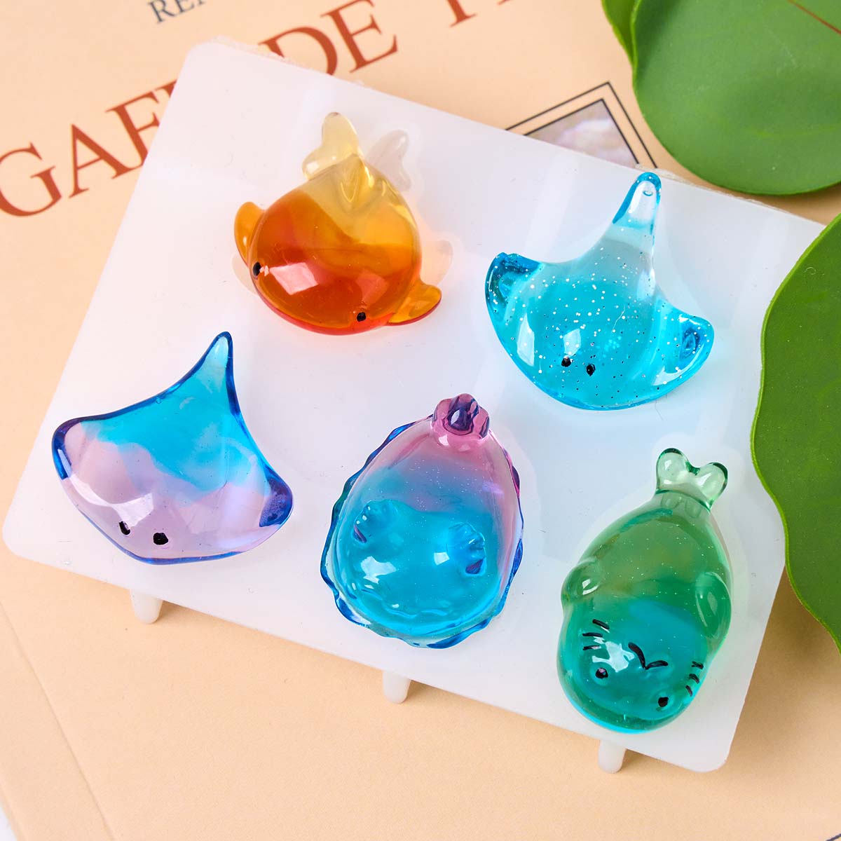 3D Healing Kawaii Manta Ray Wh - Resin Art Mold 评论和价格