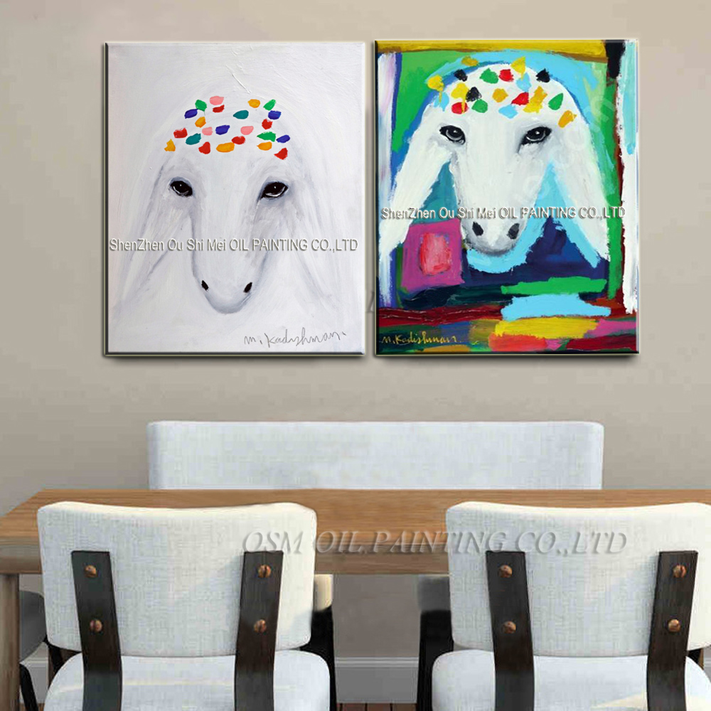Hand Painted Reproduction Anim - Resin Art On Canvas 评论和价格