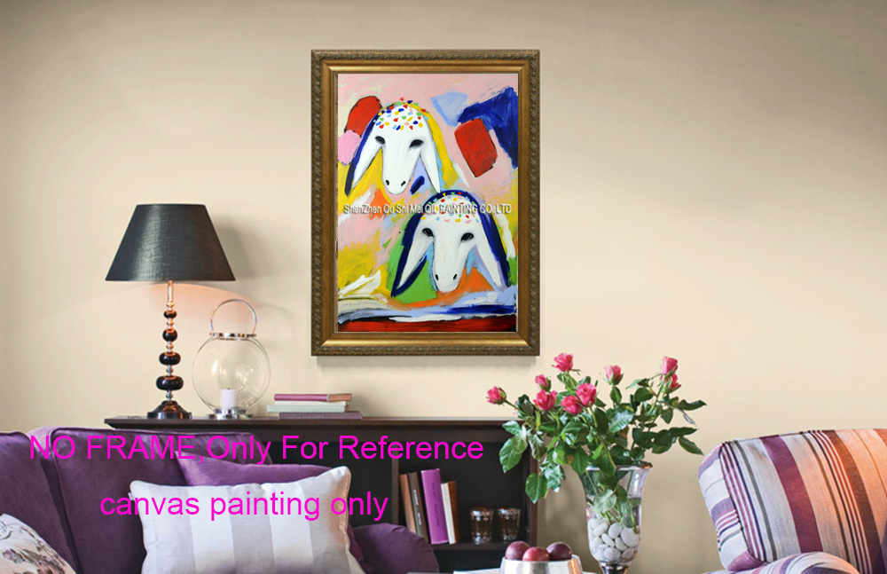 Hand Painted Reproduction Anim - Resin Art On Canvas 评论和价格