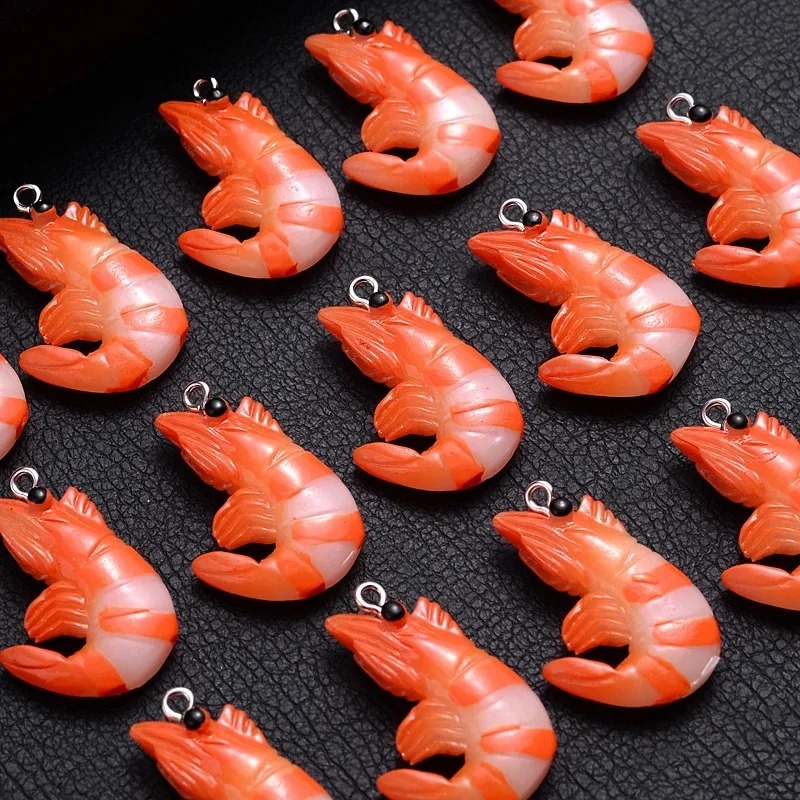 10Pcs 3D Simulated Lobster Shr - Resin Art Acrylic 评论和价格