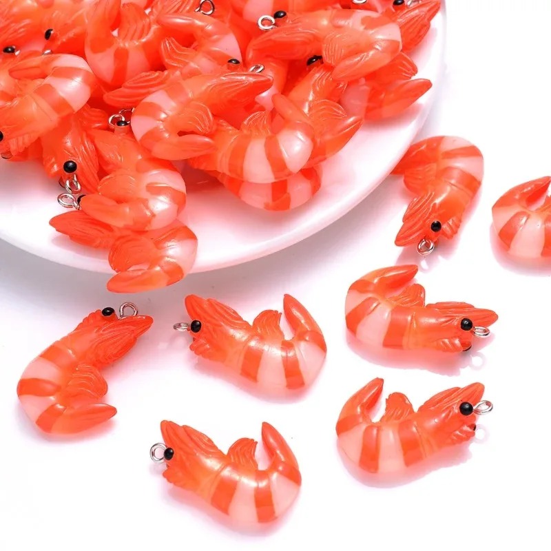 10Pcs 3D Simulated Lobster Shr - Resin Art Acrylic 评论和价格