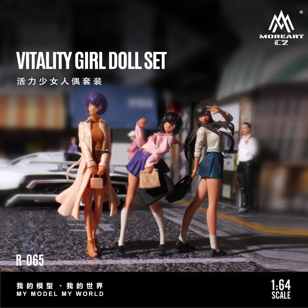 More Art 1:64 Dynamic Girl Dol - Resin Art Set 评论和价格