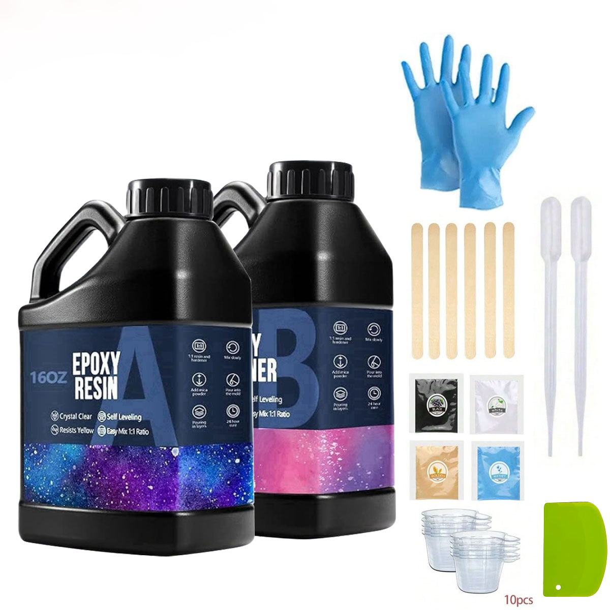 1000ml Crystal Clear Epoxy Res - Resin Art And Jewelry 评论和价格