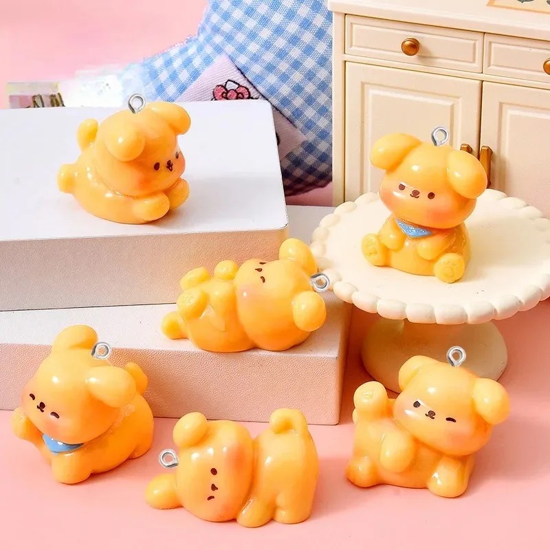 10Pcs Cute Cartoon Dog Acrylic - Resin Art Acrylic 评论和价格