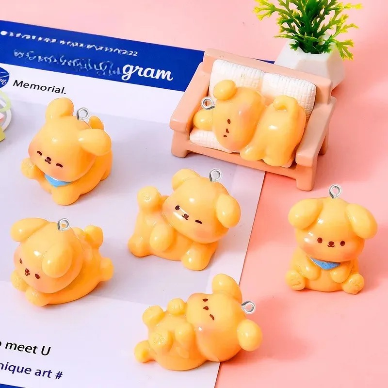 10Pcs Cute Cartoon Dog Acrylic - Resin Art Acrylic 评论和价格