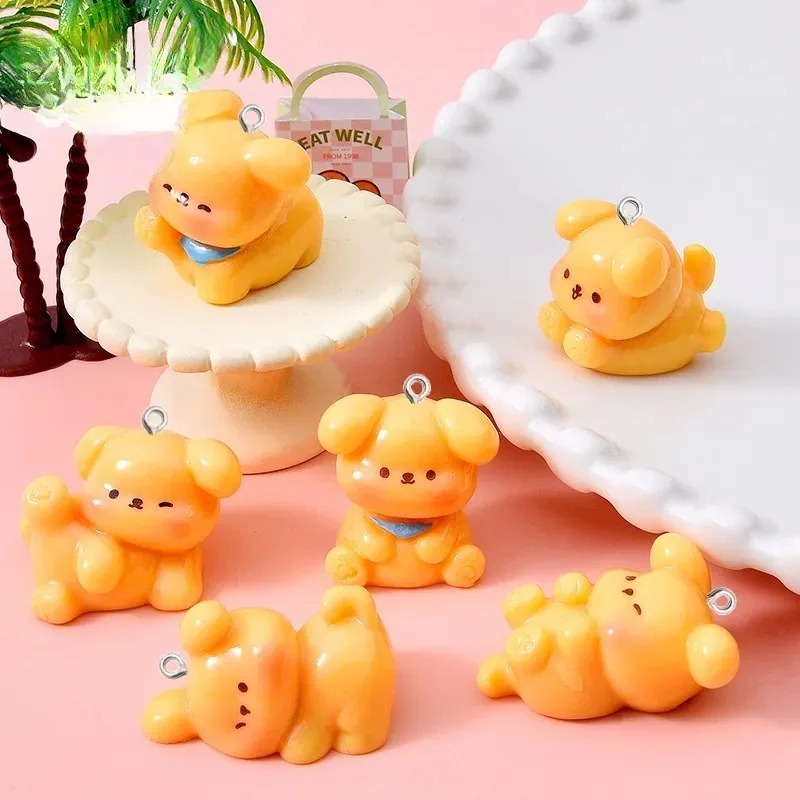 10Pcs Cute Cartoon Dog Acrylic - Resin Art Acrylic 评论和价格