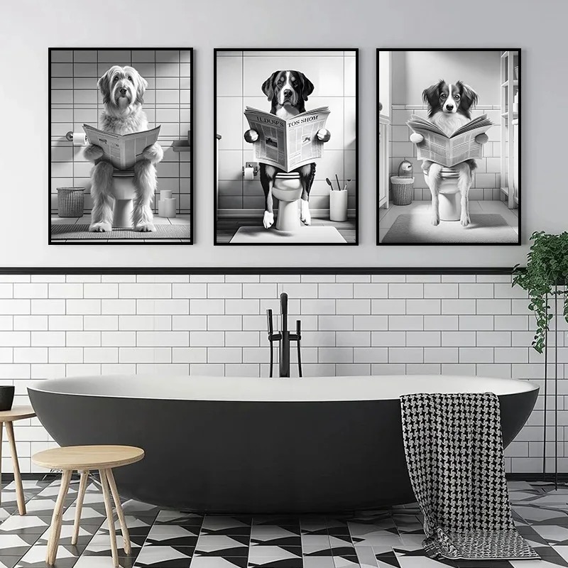 (1pc frameless)Funny Animal Do - Resin Art On Canvas 评论和价格